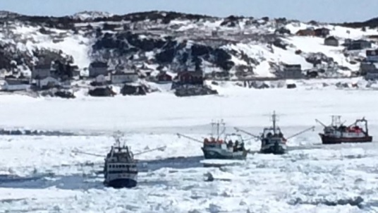 FFAW Says Hundreds of Crab Vessels Iced in Will Need Compensation Due to Late Start, As in Past